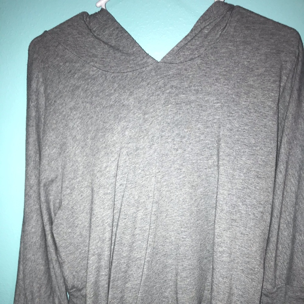 Plain gray sweatshirt